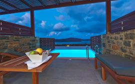 Royal Marmin Bay Boutique and Art Hotel, Elounda, deluxe room private pool