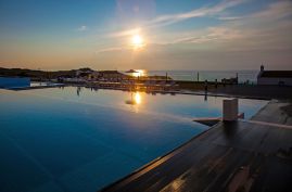 Mr. and Mrs. White Crete, Ставрос, pool area sunset 1
