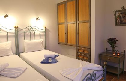 Villa Nafsika, Сталос, twin bedroom 1a