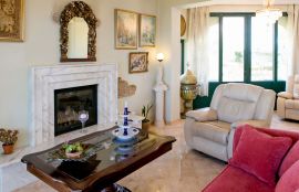 Golden Key Villas, Chania, suite1 fireplace 1