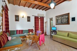 Topolia Villas, Falassarna, 1-bedr-villa-living-room