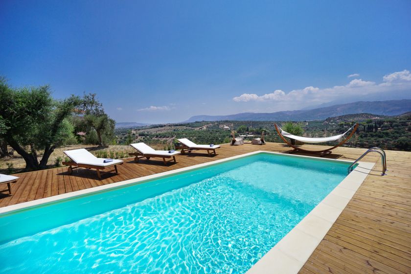 Villa Manousos, Σταλός, swimming pool 2