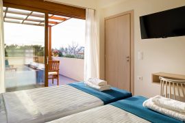 Panorea Villa, Αγία Μαρίνα, bedroom twin 3a