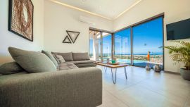 Villa Infinity View, Nerokoúros, living room 1