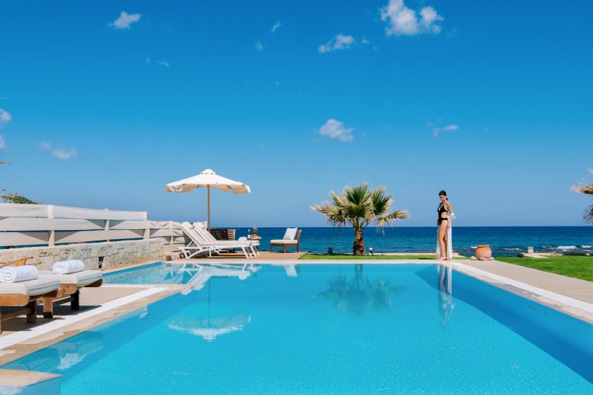 Beachfront Villa, Hersonissos, pool 3