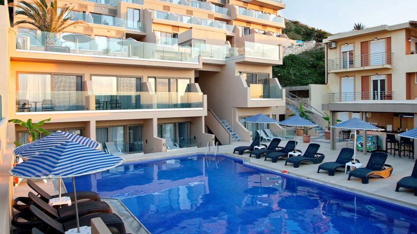 Archipelagos Hotel, Rethymnon cittadina, pool area 1b