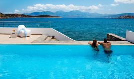 Minos Beach Art Hotel, Agios Nikolaos, presidential villa pool
