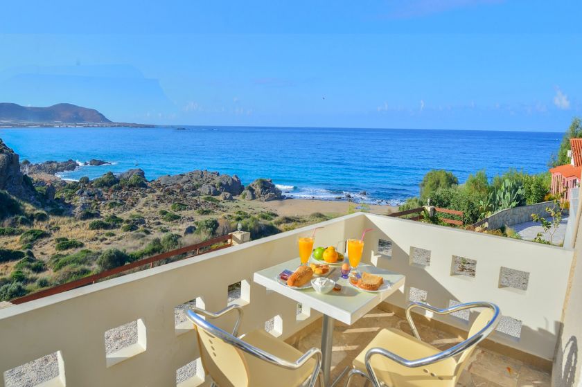 Falassarna Bay Hotel, Falassarna, apartment sea view ground floor balcony 1