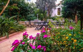 Achillion Palace, Rethymno town, living room gardens 1