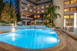 Galaxy Hotel, Πόλη Ηρακλείου, swimming pool by night