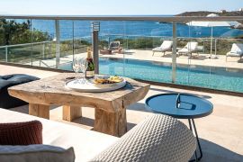 Divine Villas, Tersanas, outdoor dining table 1