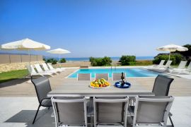Beach Villas, Tavronitis, beach villa ii outdoor dining area 1a