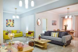 Aristea Seaside Apartment, Chania, open plan 2