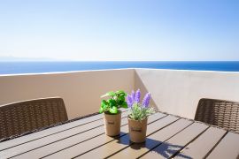 Seaview Apartment, Chania town, balcony 1a