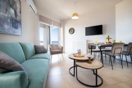 Seaview Apartment, Chania (Byen), open plan 1