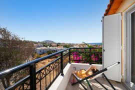 Electra Apartment, Panormo, back balcony