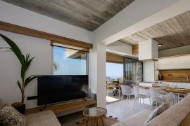 Modern Villa, Plakias, villa 1 open plan area 1