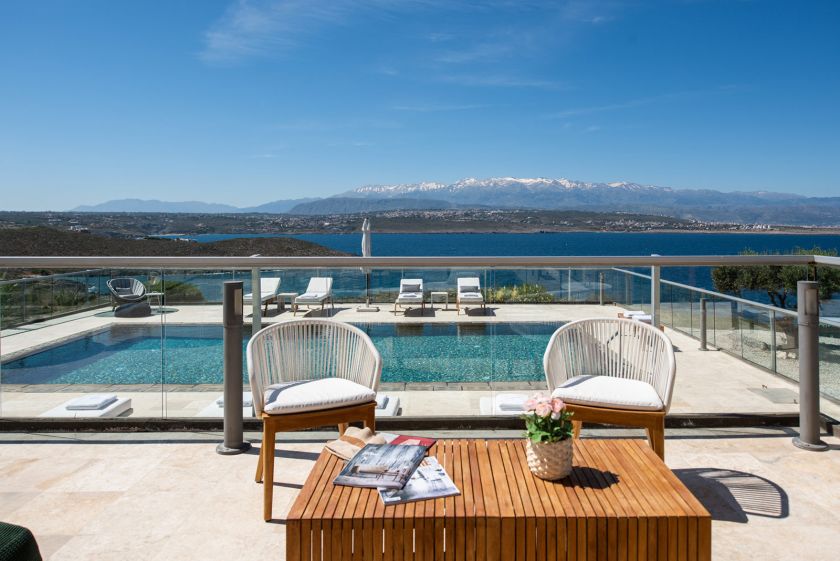 Athena Villas, Τερσανάς, villa 1 courtyard 2a