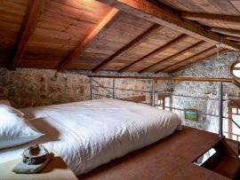 Wooden Dream Villa, Tersanas, open plan bedroom 1a