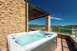 Villa Kamara, Kolimvari, top floor terrace jacuzzi 1