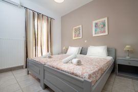 Aptera Beach Apartment, Χρυσή Ακτή, aptera bedroom twin 2d