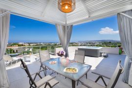Slavena Suite, Perivolia, private terrace dining area 1b