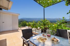 Rodanthi House, Βρύσσες, balcony dining area 2