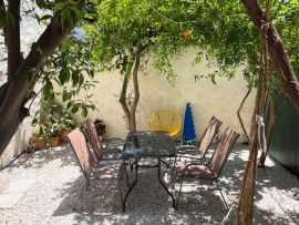 Amaryllis Apartment, Chania town, outdoor dining area 1