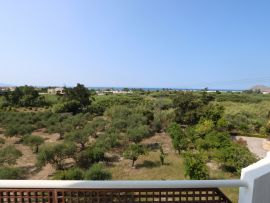 Danai Traditional Apartment, Πλατανιάς, top floor balcony distant sea views 1