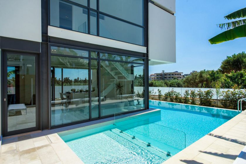 Futuristic Villa, Agioi Apostoloi, pool 3
