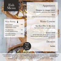 Local Chef, Chania, fish menu 1