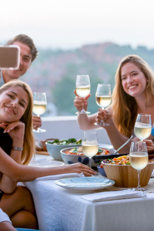 dinner in villa 1b