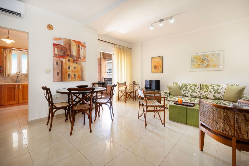 Delta Apartment, Chania, open plan area 1